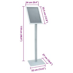Pedestalo plakato stovas 32 x 27 x 119 cm Greižinis geležis