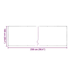 Augalų uždangalas 1 x 2,5 m PVC Skaidrus